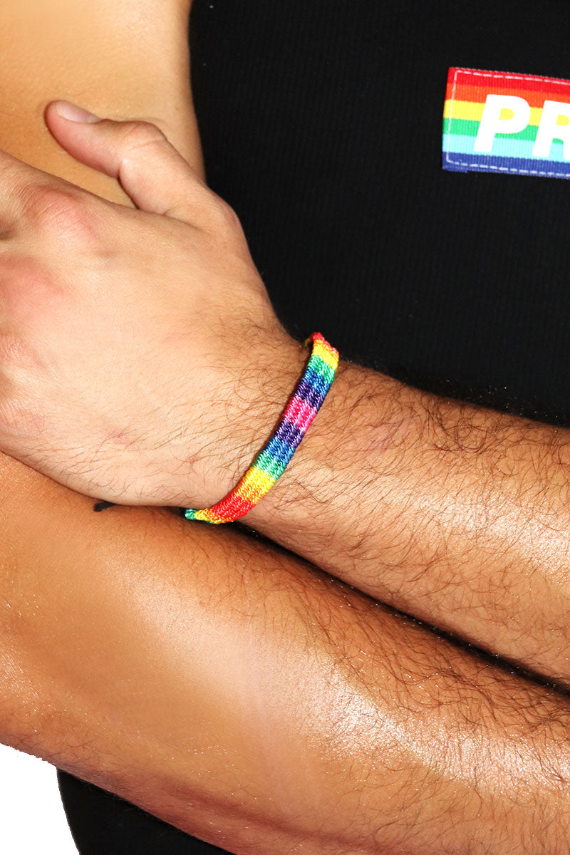 Woven Rainbow Bracelet -Multi