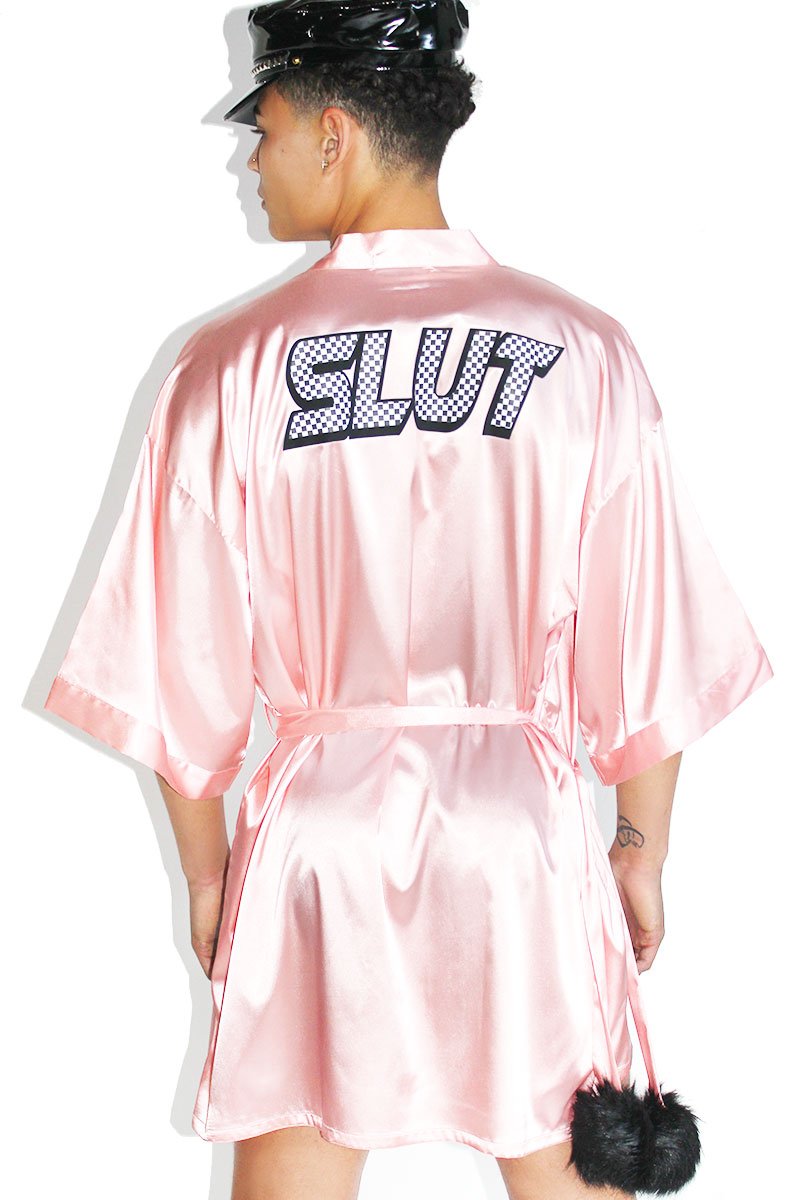 Slut Lounge Robe-Pink