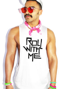 Roll With Me Low Arm Shredder Tank- White