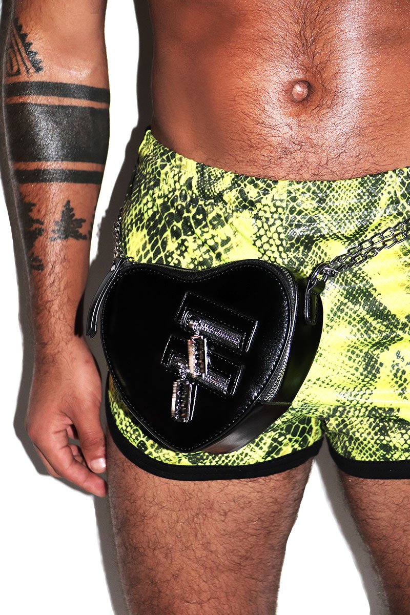 Love Cuts Deep Fanny Pack- Black