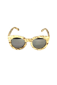 Sandstone Boston Caged Sunglasses-Yellow