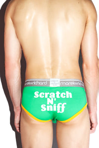 Scratch And Sniff Brief- Green