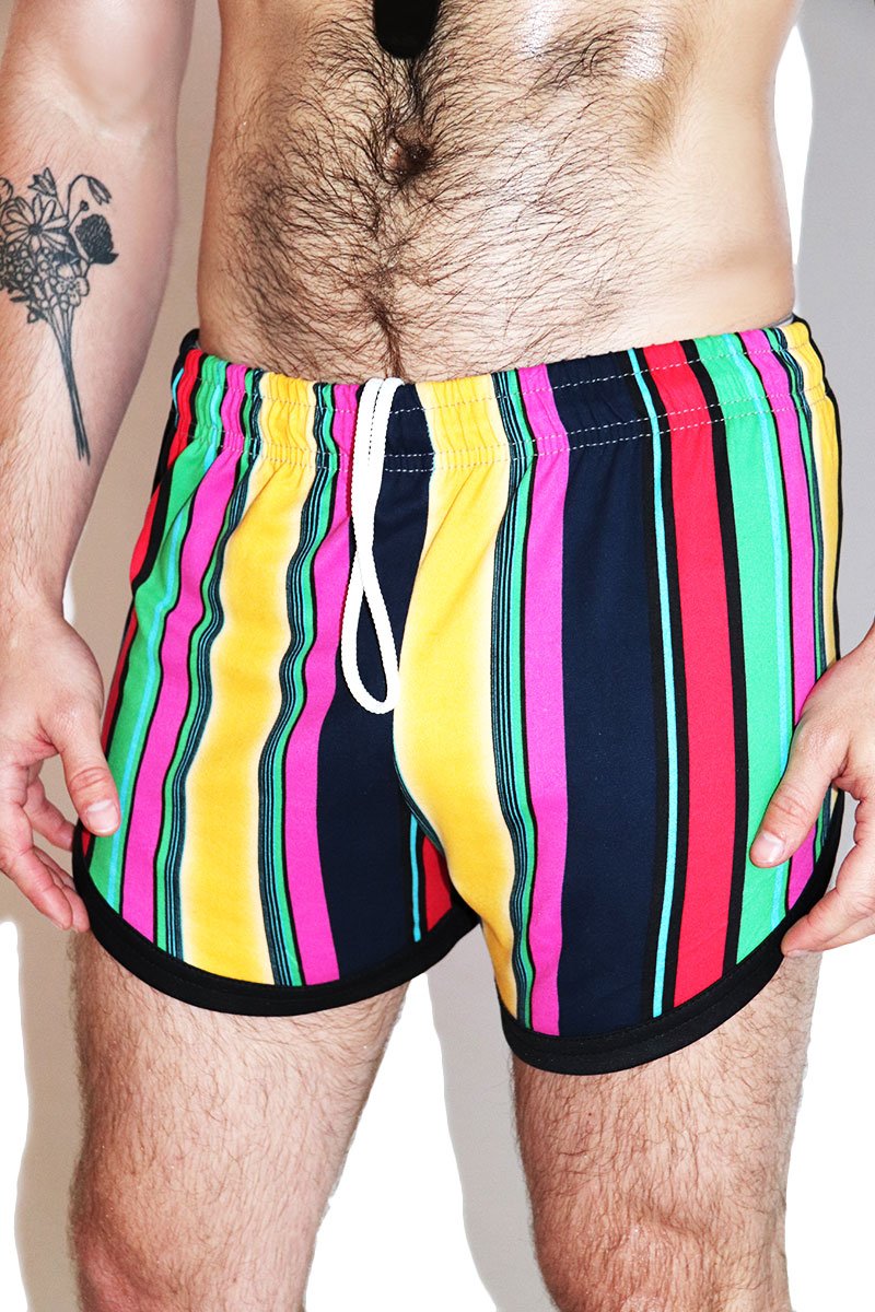 Screen Test Running Shorts-Black