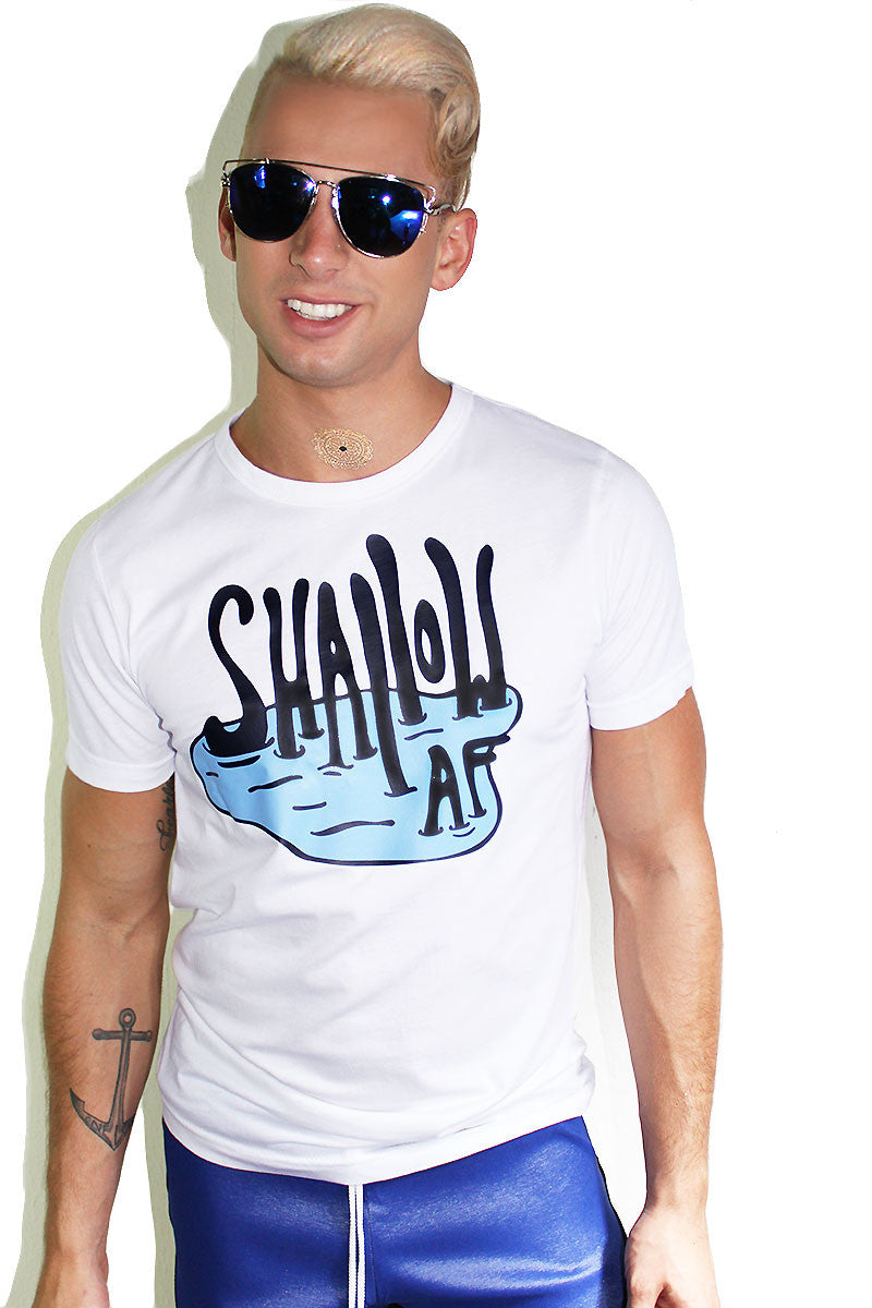 Shallow AF Tee- White