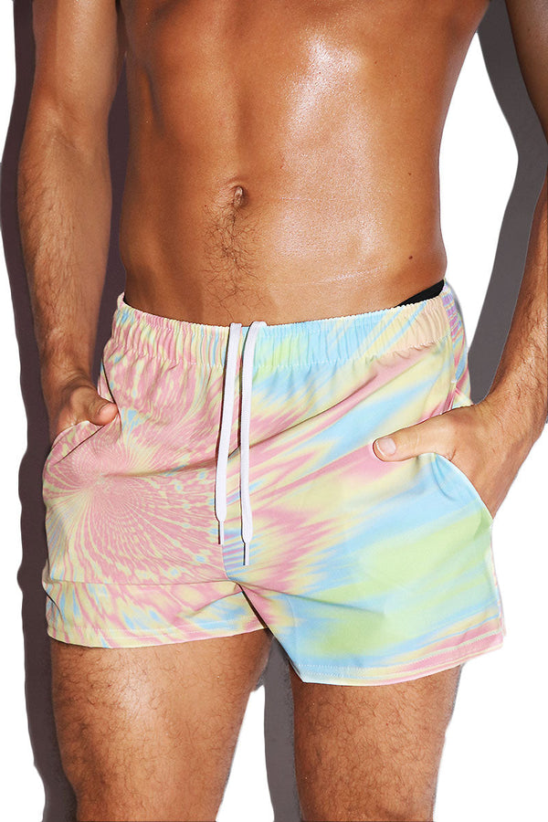 Heat Sensor All Over Active Shorts in Multi, view 2