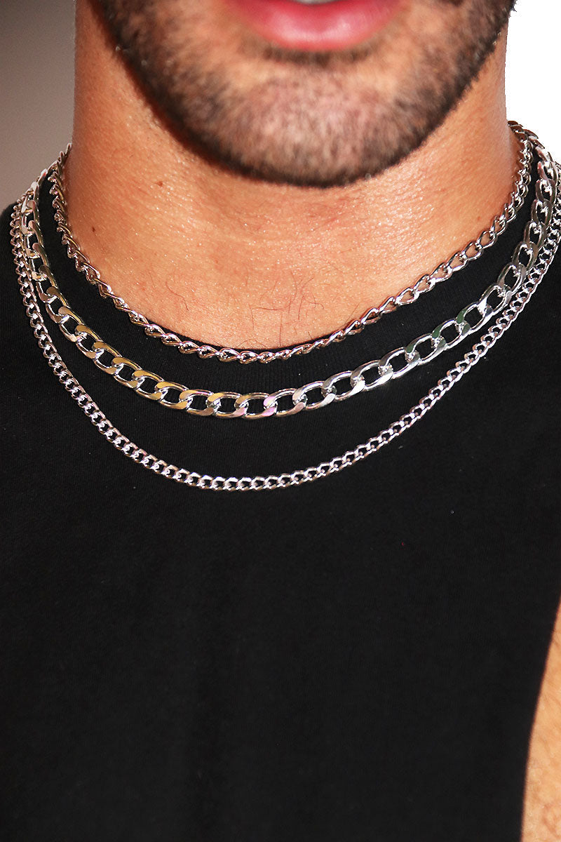 Helix Necklace Set - Silver