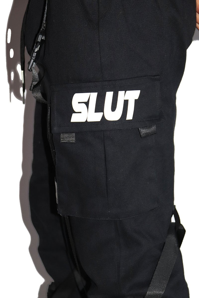 Slut Tactical Harness Joggers- Black