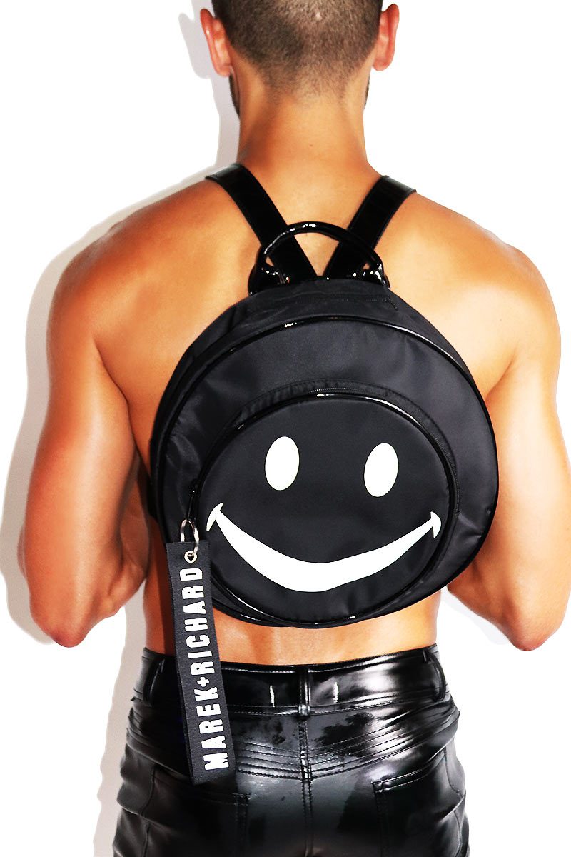Smiley Backpack-Black