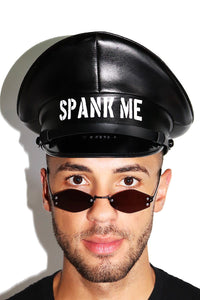 Spank Me Captain Hat-Black