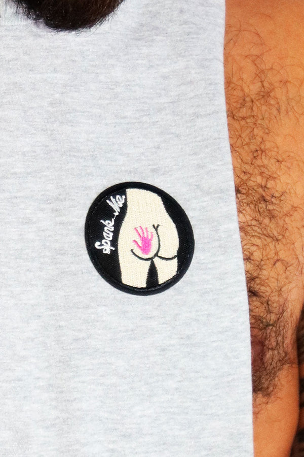 Spank Me Low Arm Shredder Tank in Grey, view 2
