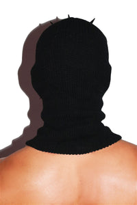 Serial Killer Spikes Punk Ski Mask Beanie- Black
