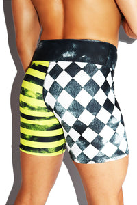 Clown Core Biker Shorts- Neon Yellow