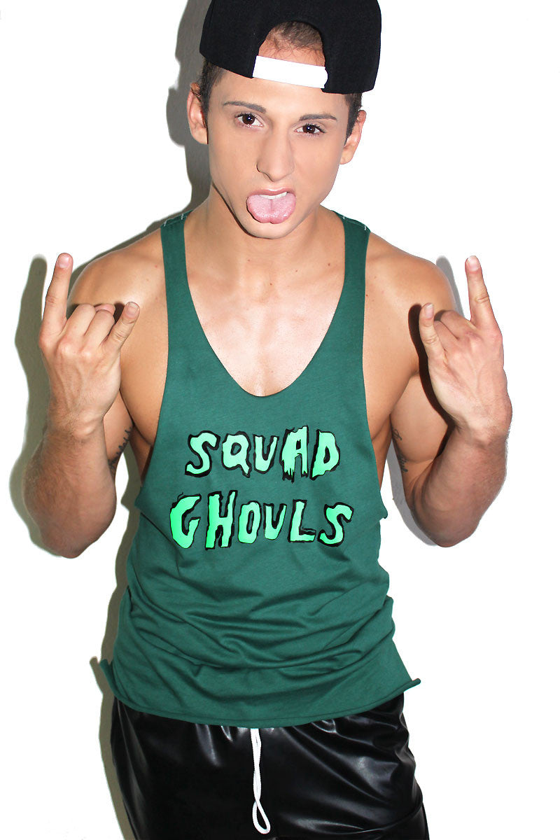 Squad Ghouls String Tank-Green