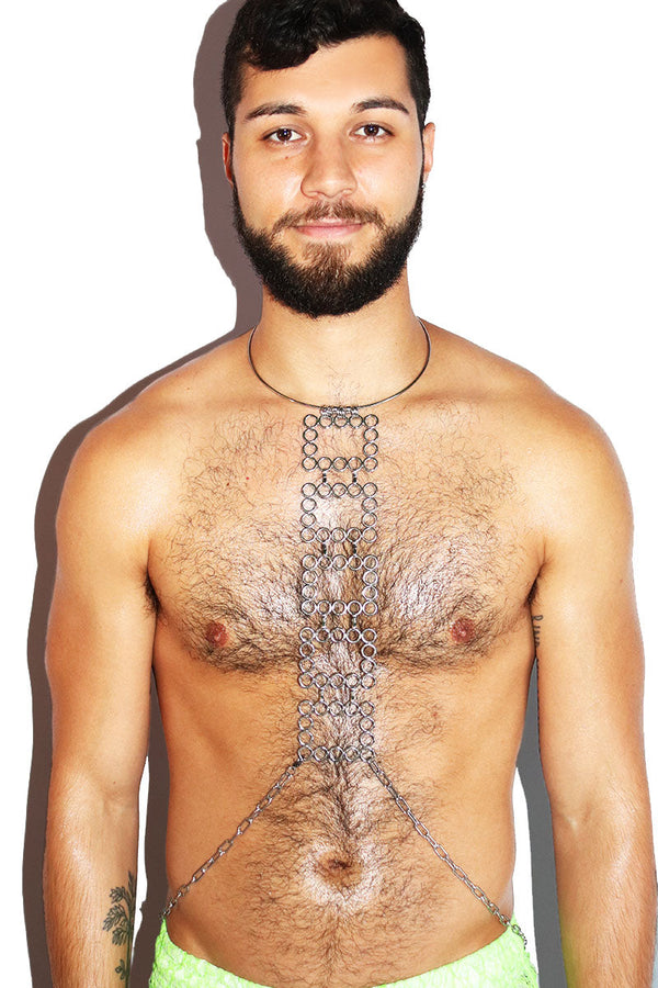 Space Age Harness in Silver