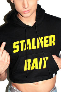 Stalker Bait Sleveless Hoodie-Black