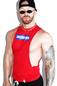 Subscribe Now Low Arm Shredder Tank- Red