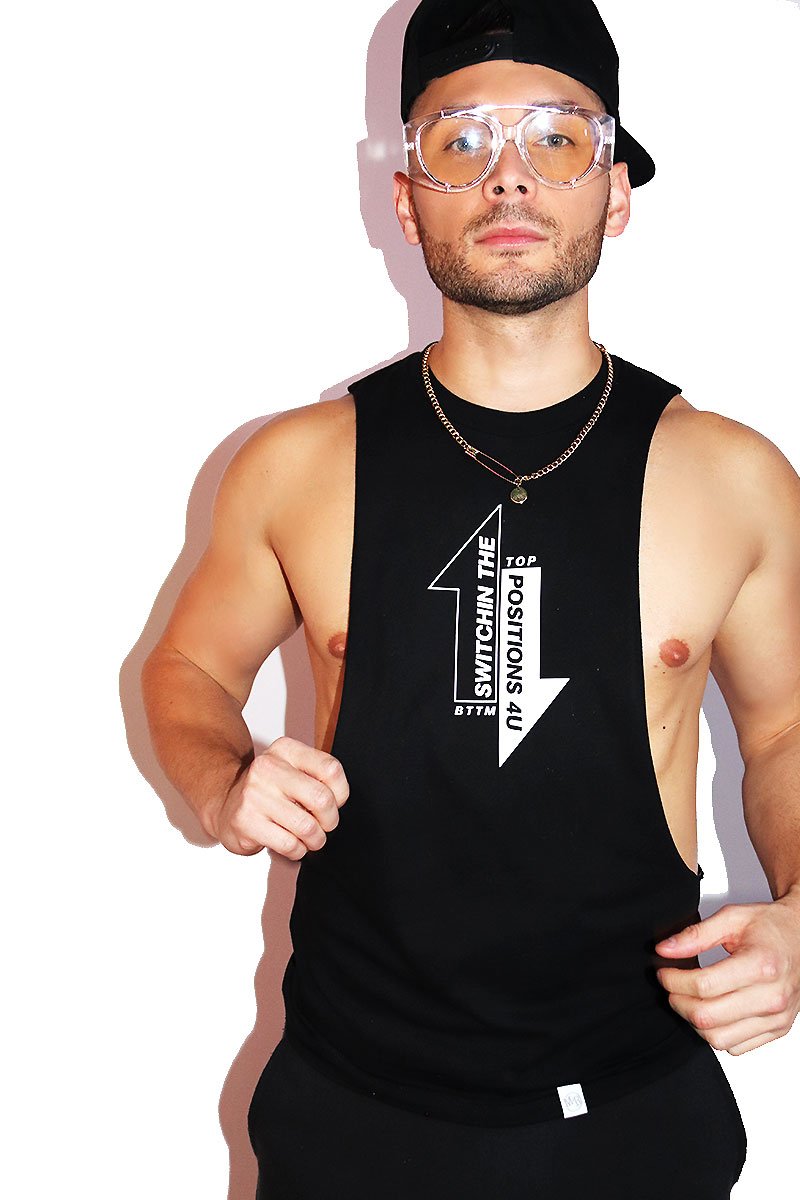 Switchin Positions Low Arm Shedder Tank- Black