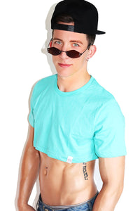 Core Extreme Crop Tee-Teal