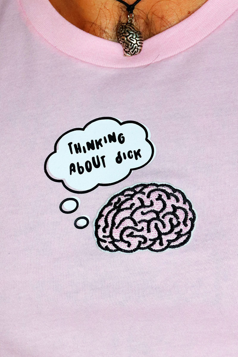 Thinking About D Extreme Crop Tee-Pink
