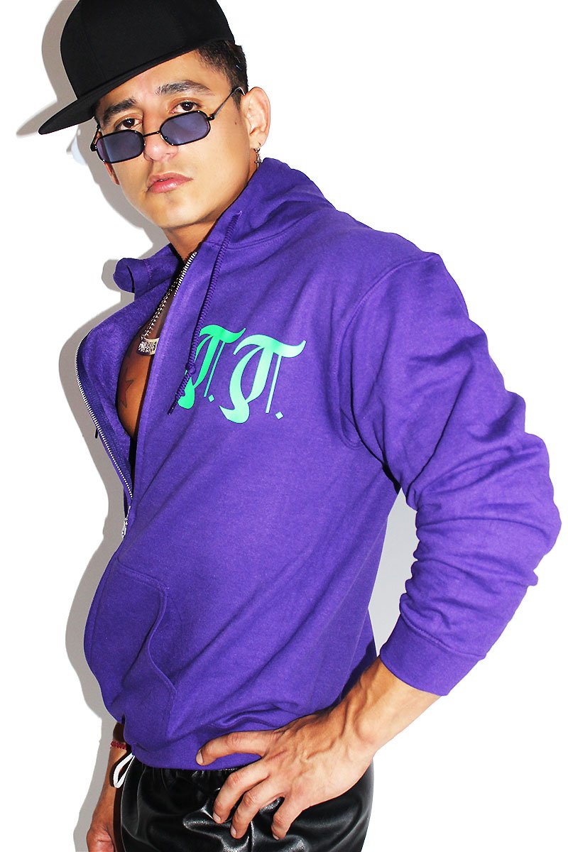 Thirst Trap Full Zip Hoodie- Purple