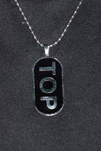 Top Dog Tag Necklace -Silver