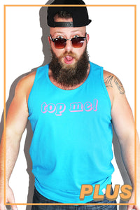 PLUS: Top Me Racerback Tank- Neon Blue