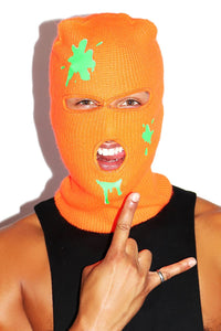 Spunk Ski Mask Beanie- Orange