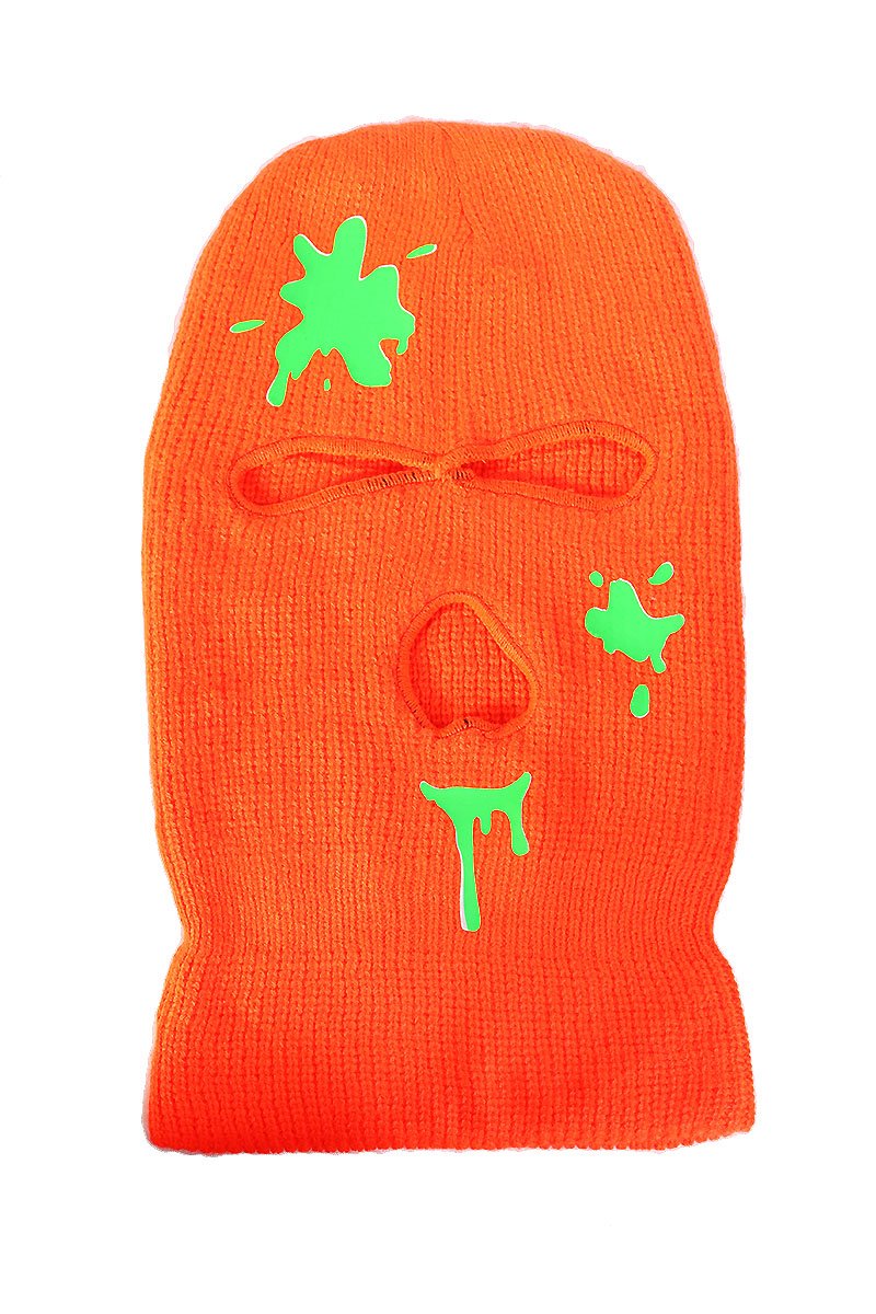 Spunk Ski Mask Beanie- Orange