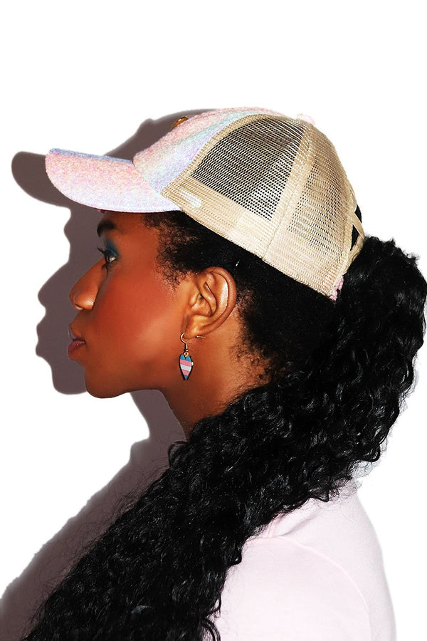 For the Love Trans Dad Hat in Pink, view 2
