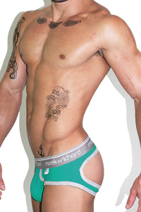 Core Open Back Brief-Teal