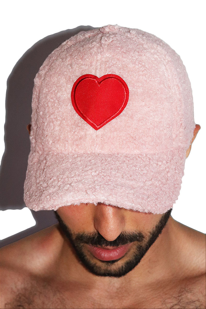 Love Me Furry Dad Hat -Pink