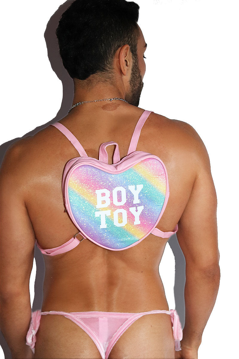 Boy Toy Mini Backpack Bag-Pink