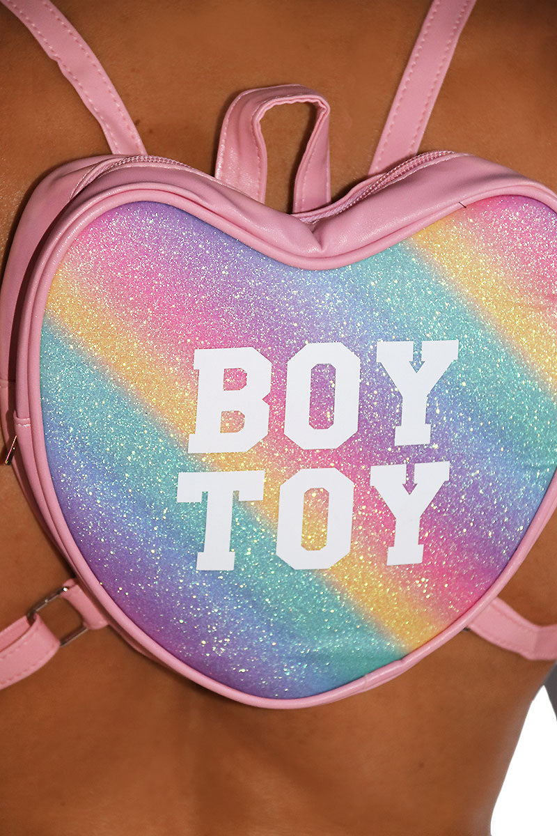 Boy Toy Mini Backpack Bag-Pink