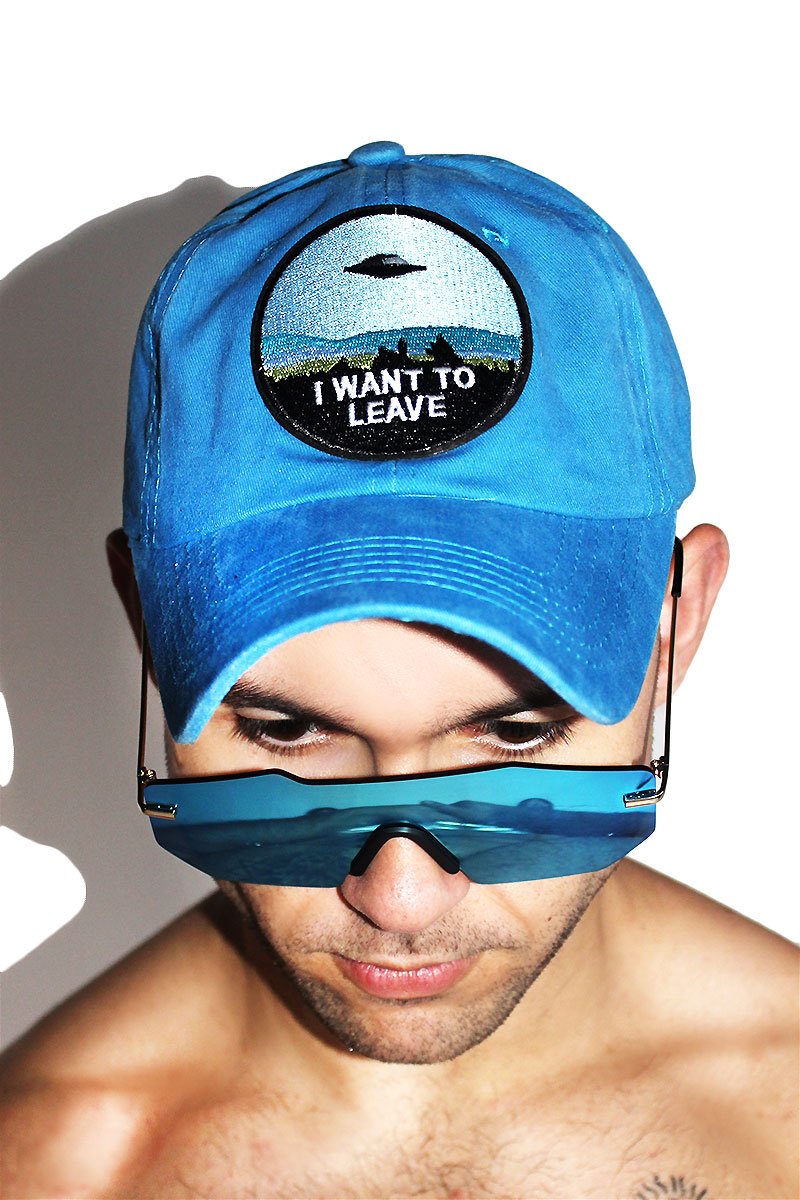 I Want To Leave Dad Hat-Blue