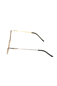 Squiggle Rhinestone Bridge Sunglasses-Silver