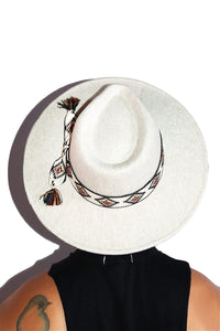 Nomad Wide Brim Felt Hat - White