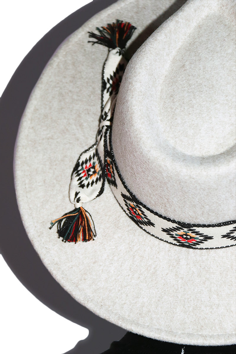 Nomad Wide Brim Felt Hat - White