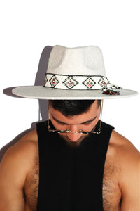Nomad Wide Brim Felt Hat - White