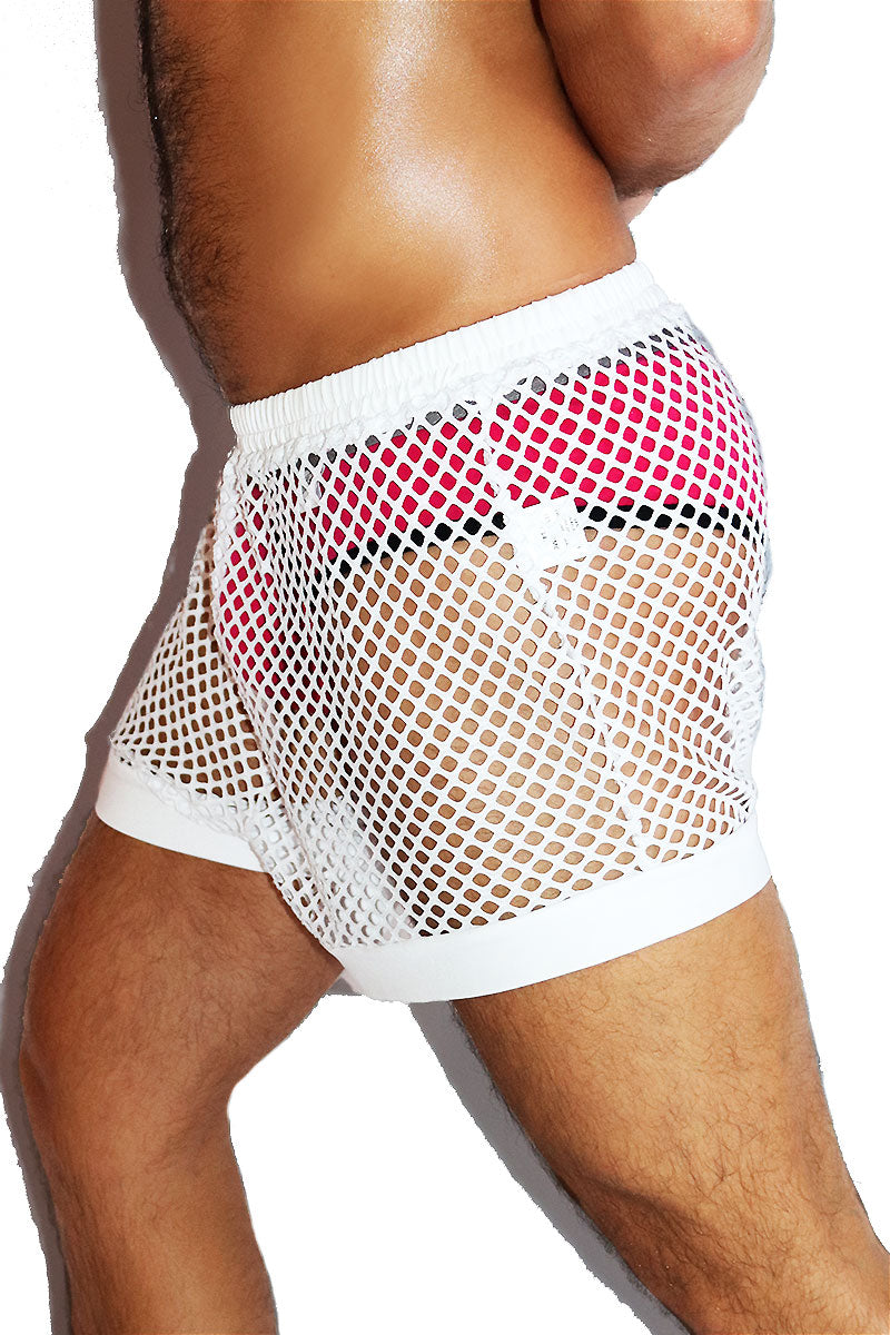 Mystic Mesh Athletic Short-White
