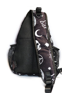 Grimoire Single Strap Backpack Bag-Black