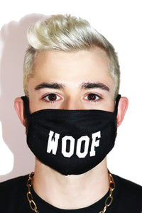 Woof Face Mask- Black