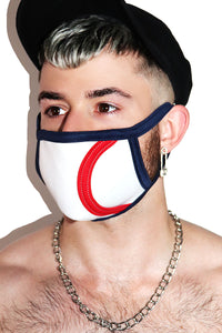 Jockstrap Y Front Face Mask- White