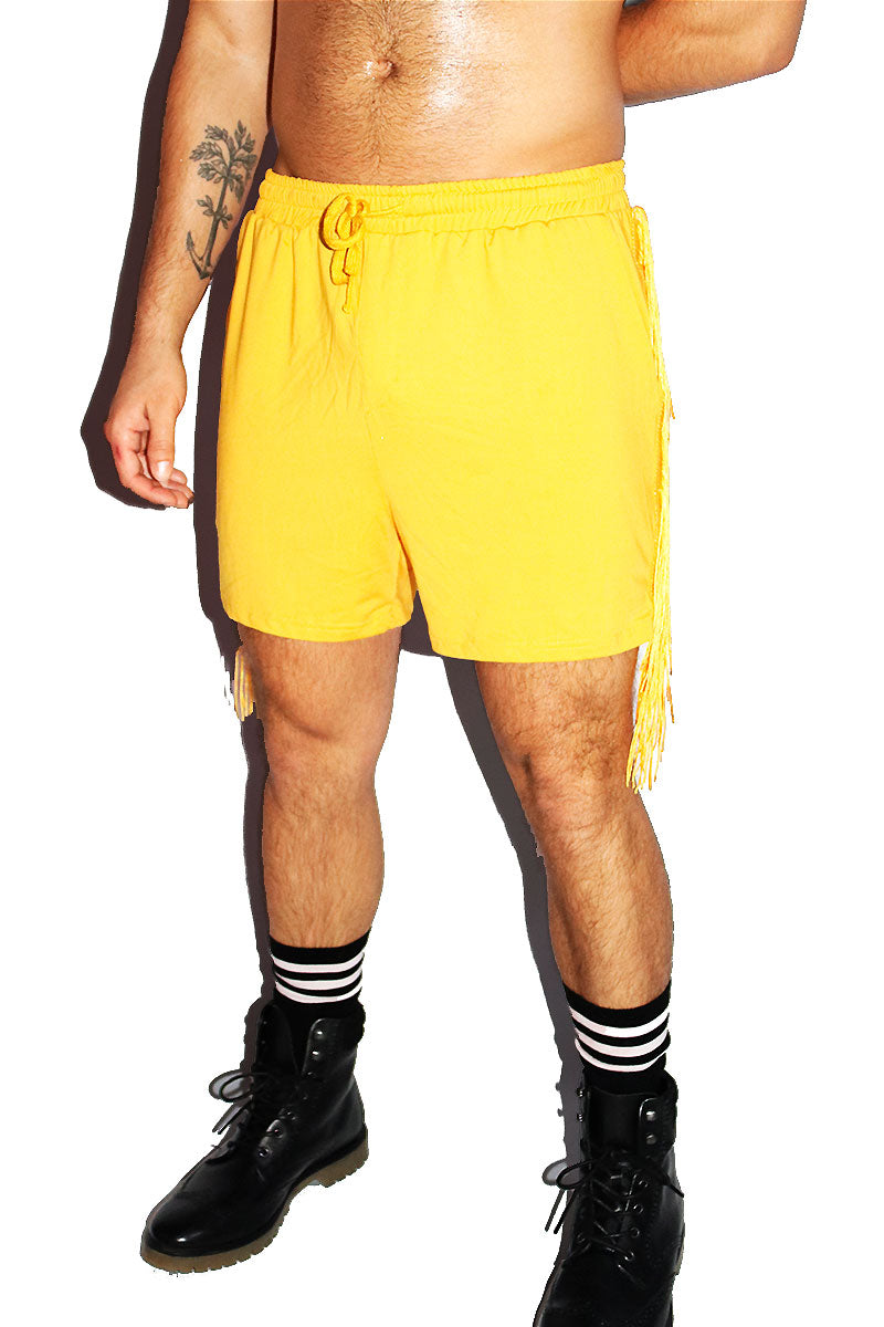 Buckaroo Fringe Athletic Short-Yellow