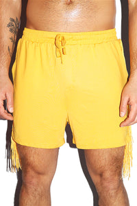 Buckaroo Fringe Athletic Short-Yellow