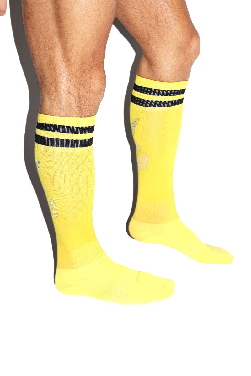 Sport Knee High Socks- Yellow