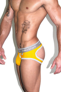Core Open Back Brief-Yellow