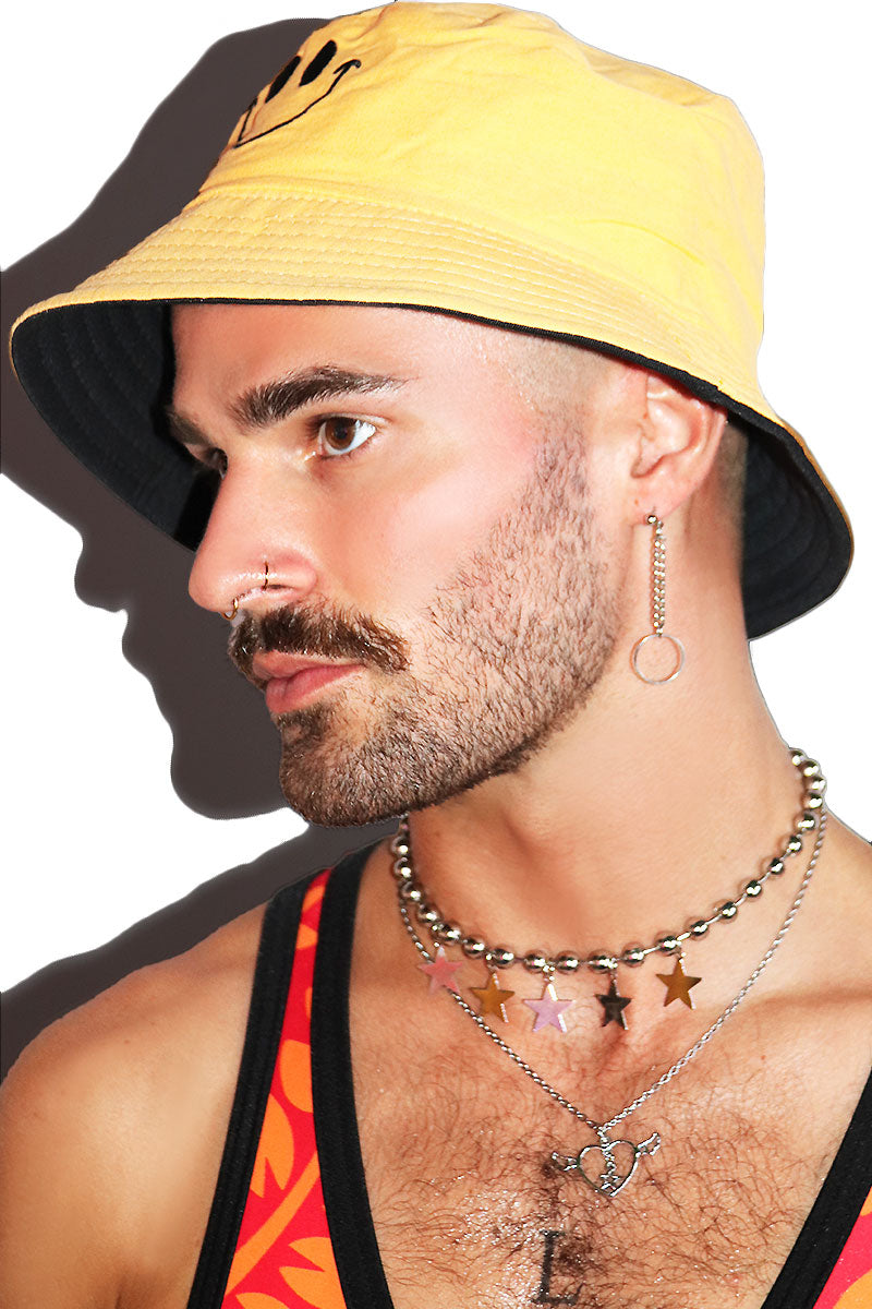 Always Smiling Bucket Hat - Yellow