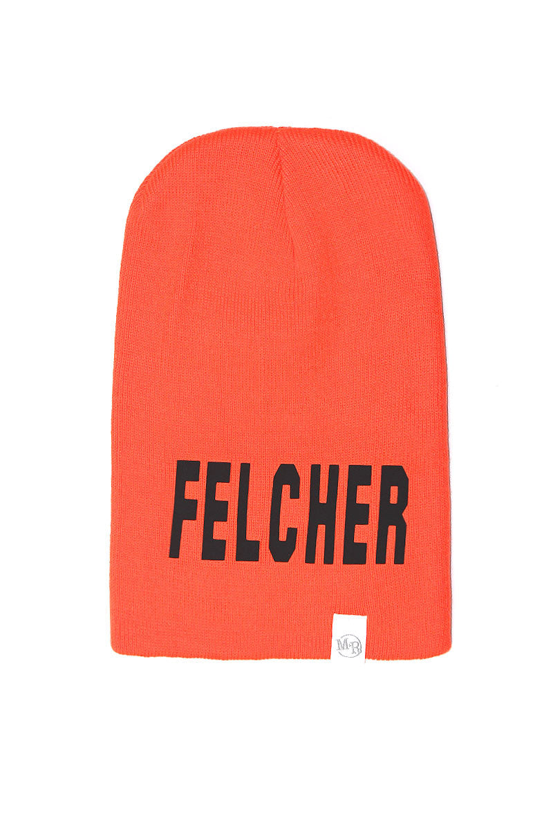 Felcher Neon Beanie- Orange