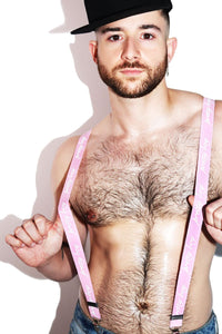 Pretty Boy Suspenders - Pink