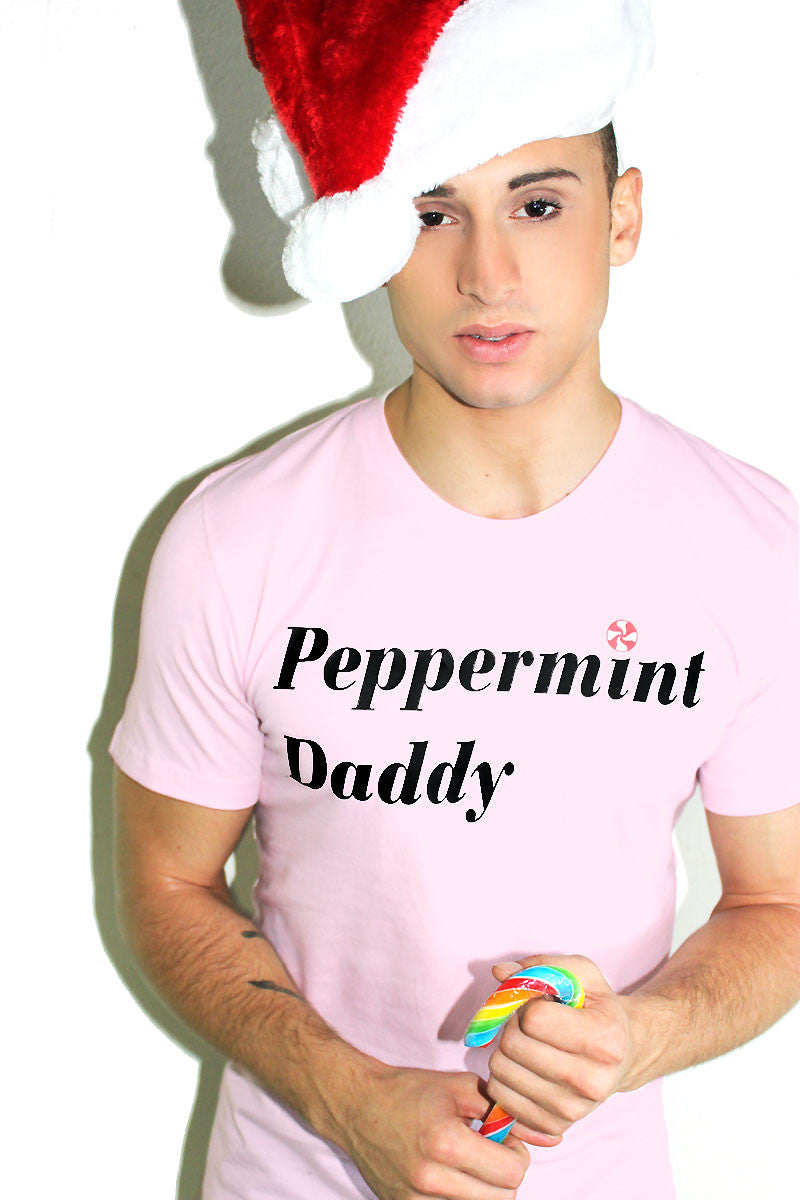 Peppermint Daddy Tee-Pink